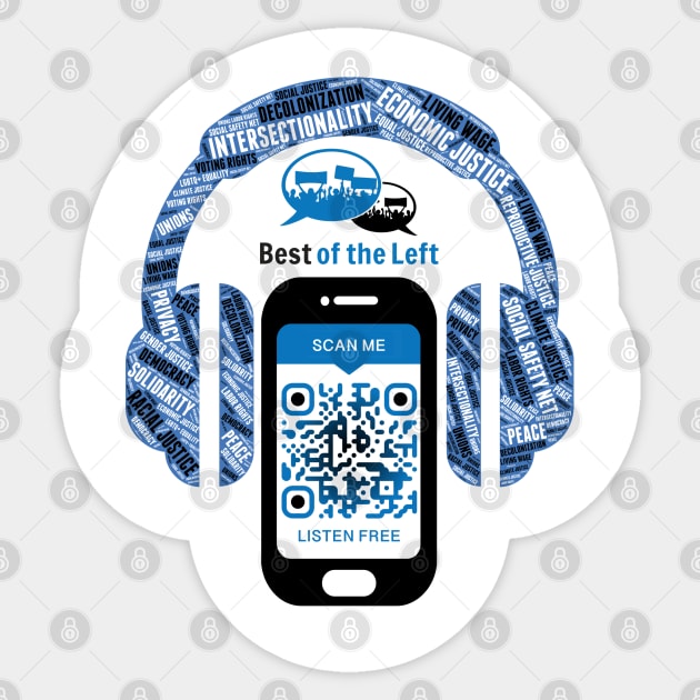 Guerrilla Marketing Best of the Left Sticker Sticker by Best of the Left